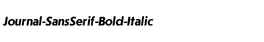 font Journal-SansSerif-Bold-Italic download