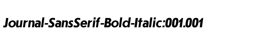 font Journal-SansSerif-Bold-Italic:001.001 download