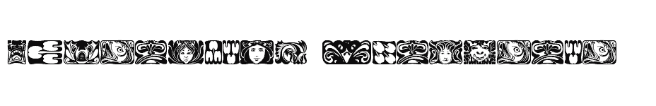 font Jugendstil-Ornamente download