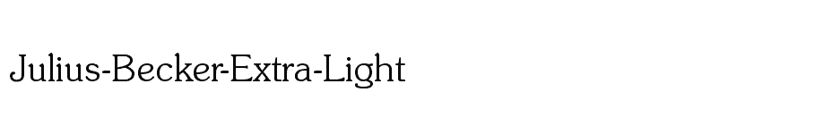 font Julius-Becker-Extra-Light download