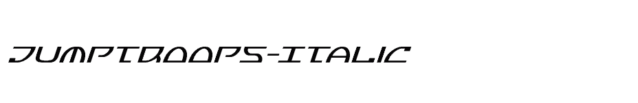 font Jumptroops-Italic download