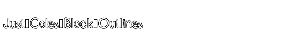 font Just-Coles-Block-Outlines download