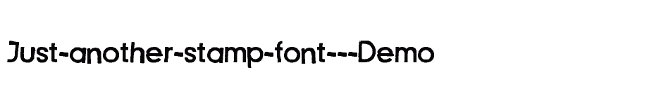 font Just-another-stamp-font---Demo download