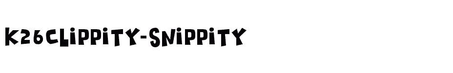 font K26Clippity-Snippity download