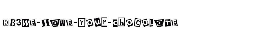 font KB3We-Have-Your-Chocolate download