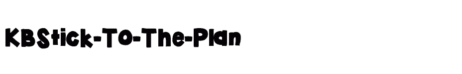 font KBStick-To-The-Plan download