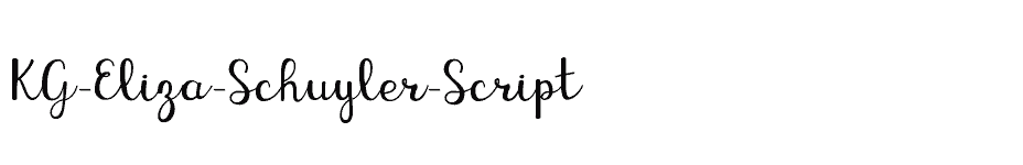 font KG-Eliza-Schuyler-Script download