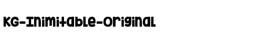 font KG-Inimitable-Original download