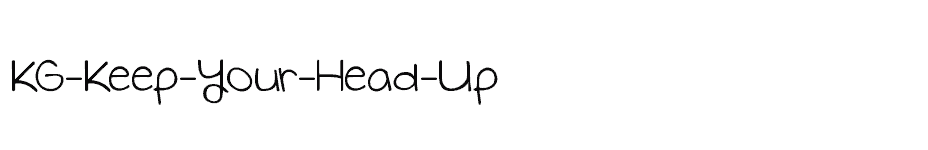 font KG-Keep-Your-Head-Up download