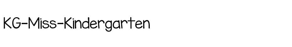 font KG-Miss-Kindergarten download