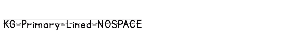 font KG-Primary-Lined-NOSPACE download