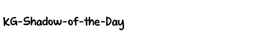 font KG-Shadow-of-the-Day download