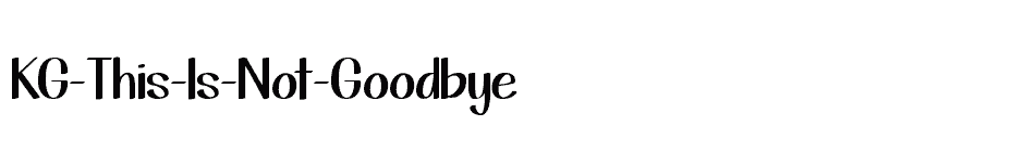 font KG-This-Is-Not-Goodbye download