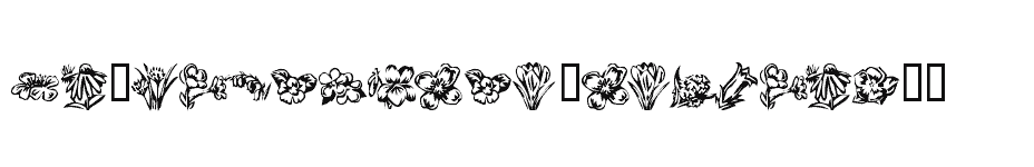 font KR-Beautiful-Flowers-2 download