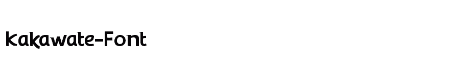 font Kakawate-Font download