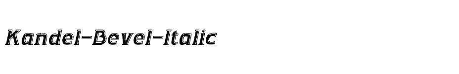 font Kandel-Bevel-Italic download