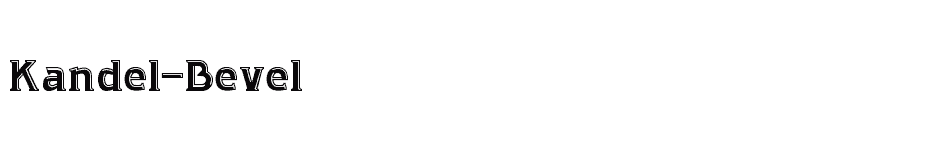 font Kandel-Bevel download