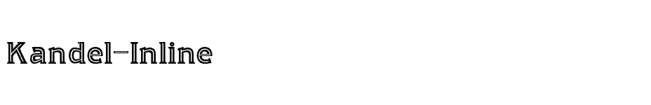 font Kandel-Inline download