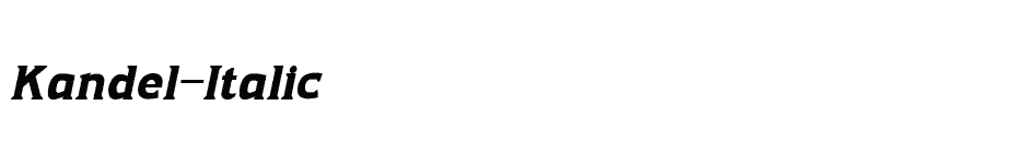 font Kandel-Italic download