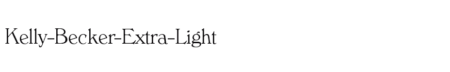 font Kelly-Becker-Extra-Light download