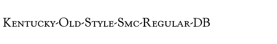 font Kentucky-Old-Style-Smc-Regular-DB download