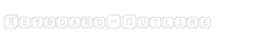 font Keyboard-Outline download