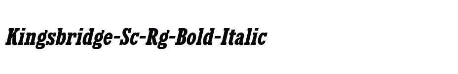 font Kingsbridge-Sc-Rg-Bold-Italic download