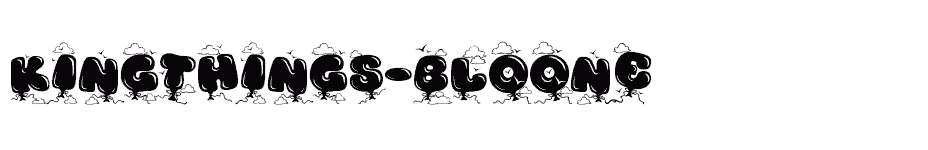 font Kingthings-Bloone download