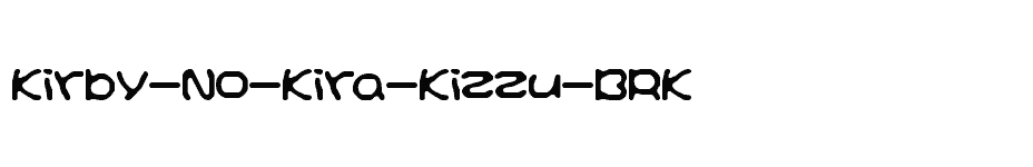font Kirby-No-Kira-Kizzu-BRK download