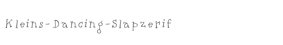 font Kleins-Dancing-Slapzerif download