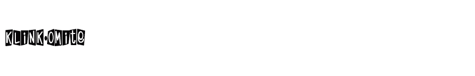 font Klink-OMite download