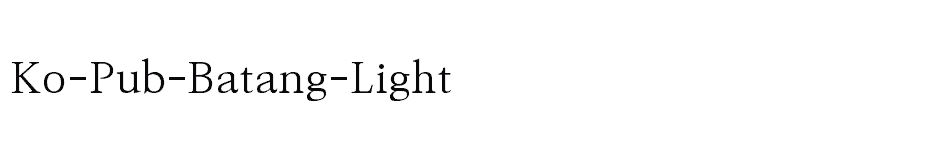 font Ko-Pub-Batang-Light download