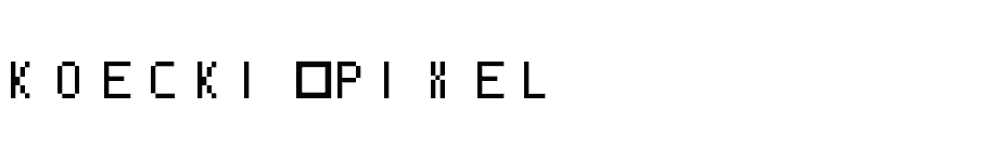 font Koecki-Pixel download