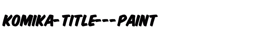 font Komika-Title---Paint download