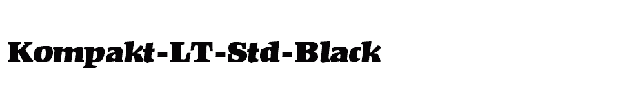 font Kompakt-LT-Std-Black download