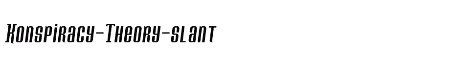 font Konspiracy-Theory-slant download