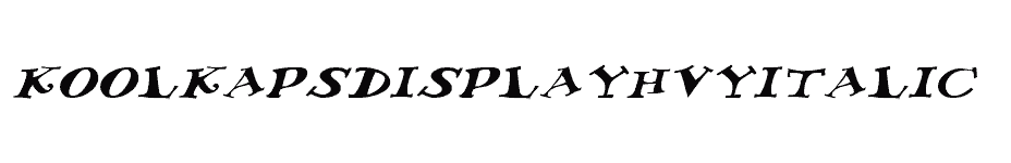 font Kool-Kaps-Display-Hvy-Italic download