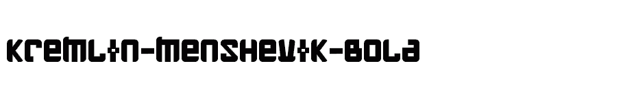 font Kremlin-Menshevik-Bold download