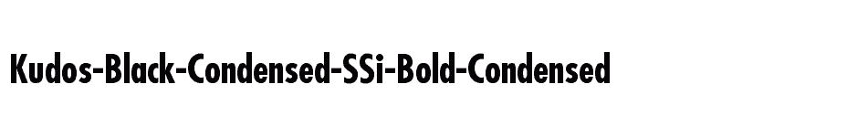 font Kudos-Black-Condensed-SSi-Bold-Condensed download