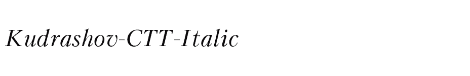 font Kudrashov-CTT-Italic download