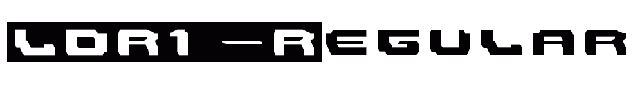 font LDR1-Regular download