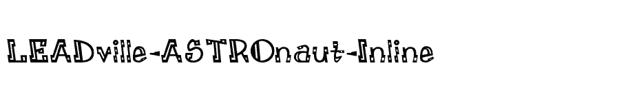 font LEADville-ASTROnaut-Inline download