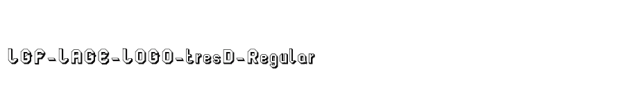 font LGF-LAGE-LOGO-tresD-Regular download