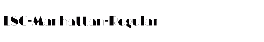 font LSC-Manhattan-Regular download