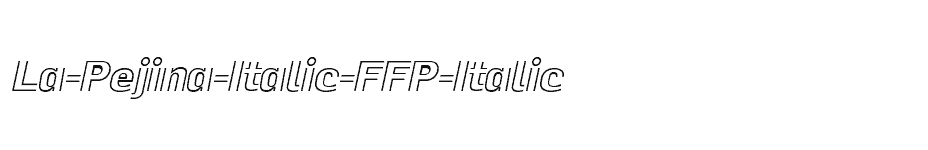 font La-Pejina-Italic-FFP-Italic download