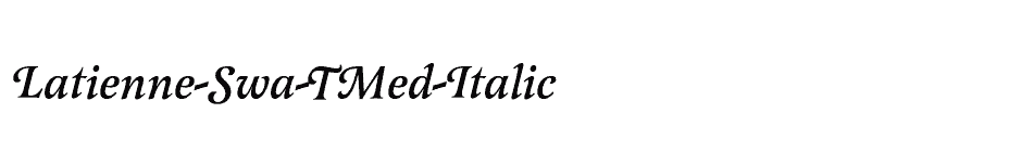 font Latienne-Swa-TMed-Italic download