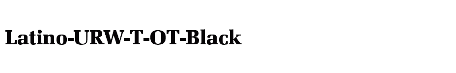 font Latino-URW-T-OT-Black download