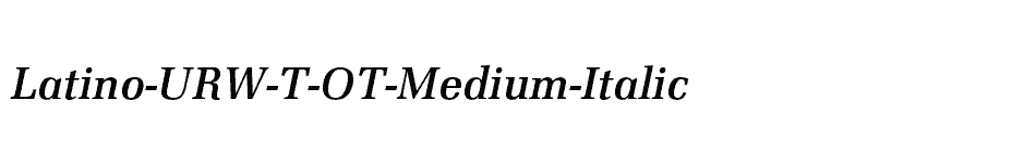 font Latino-URW-T-OT-Medium-Italic download