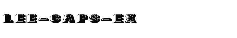 font Lee-Caps-Ex download