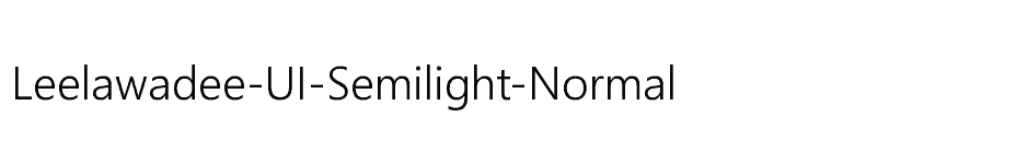 font Leelawadee-UI-Semilight-Normal download